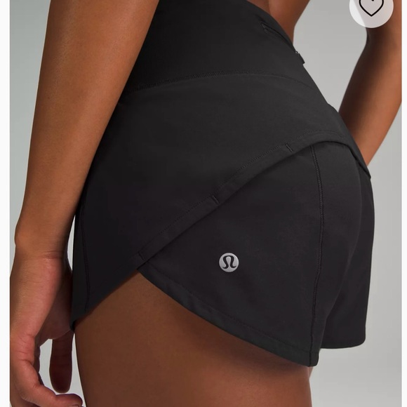 lululemon athletica Pants - lululemon athletica Gray and Black Speed Up‎ Athletic Shorts, Gray/Black, Size 8